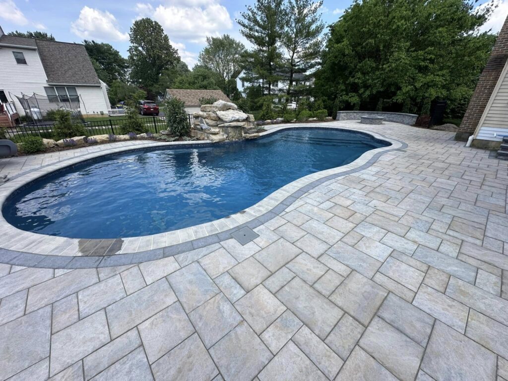 lower macungie pool and waterfall