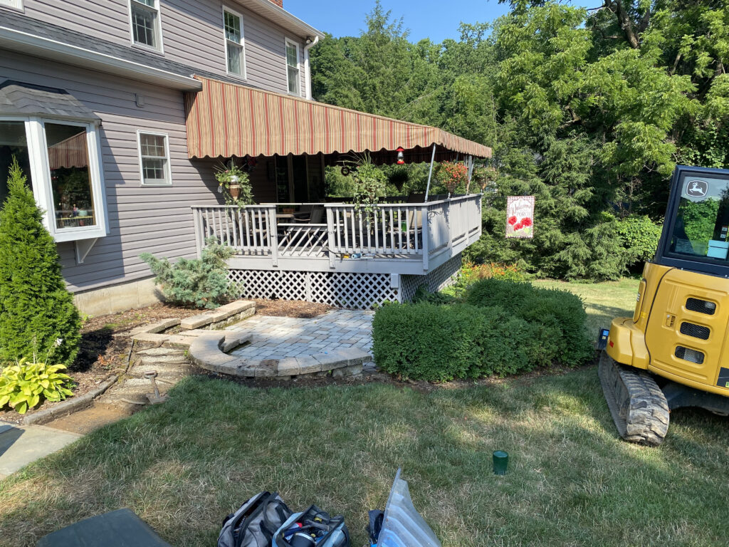 Emmaus patio - before